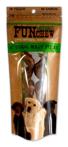 6 in Bully Stick Spirals