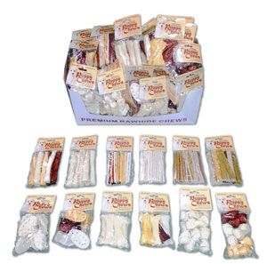 66 pack Rawhide Treats Assortment